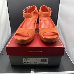 Johnston & Murphy Women's Tricia Shoes Orange Size 6.5